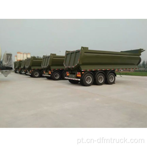 3Axles Dump Semi Trailer Trailer basculante em promoção